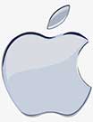 silver apple logo
